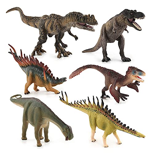 MLKJSYBA Tierspielzeug Lernen Von Pädagogischen Dinosaurier Spielzeug Bewegliche Dinosaurierspielzeug Nutztiere für 2…