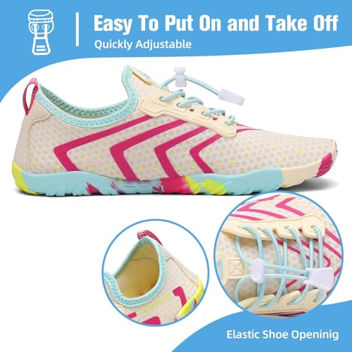 Image of Mishansha Water Shoes for Women Men, Quick-Dry Barefoot Swim Shoes with Drainage Holes, Lightweight Aqua Shoe for Beach Pool River Boating Yoga Walking