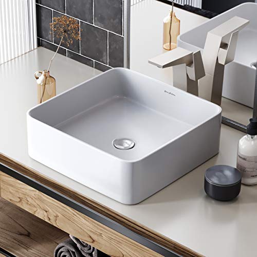 Image of Concorde Ceramic Square Vessel Sink