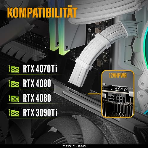 Cable 12VHPWR PCI-e 5.0 Macho a Macho de 60cm para RTX 4090 6