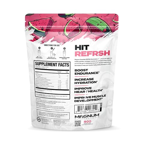 Image of Magnum Essentials REFRSH Electrolytes x Vitamins 15 Serving Bag - Water Melon