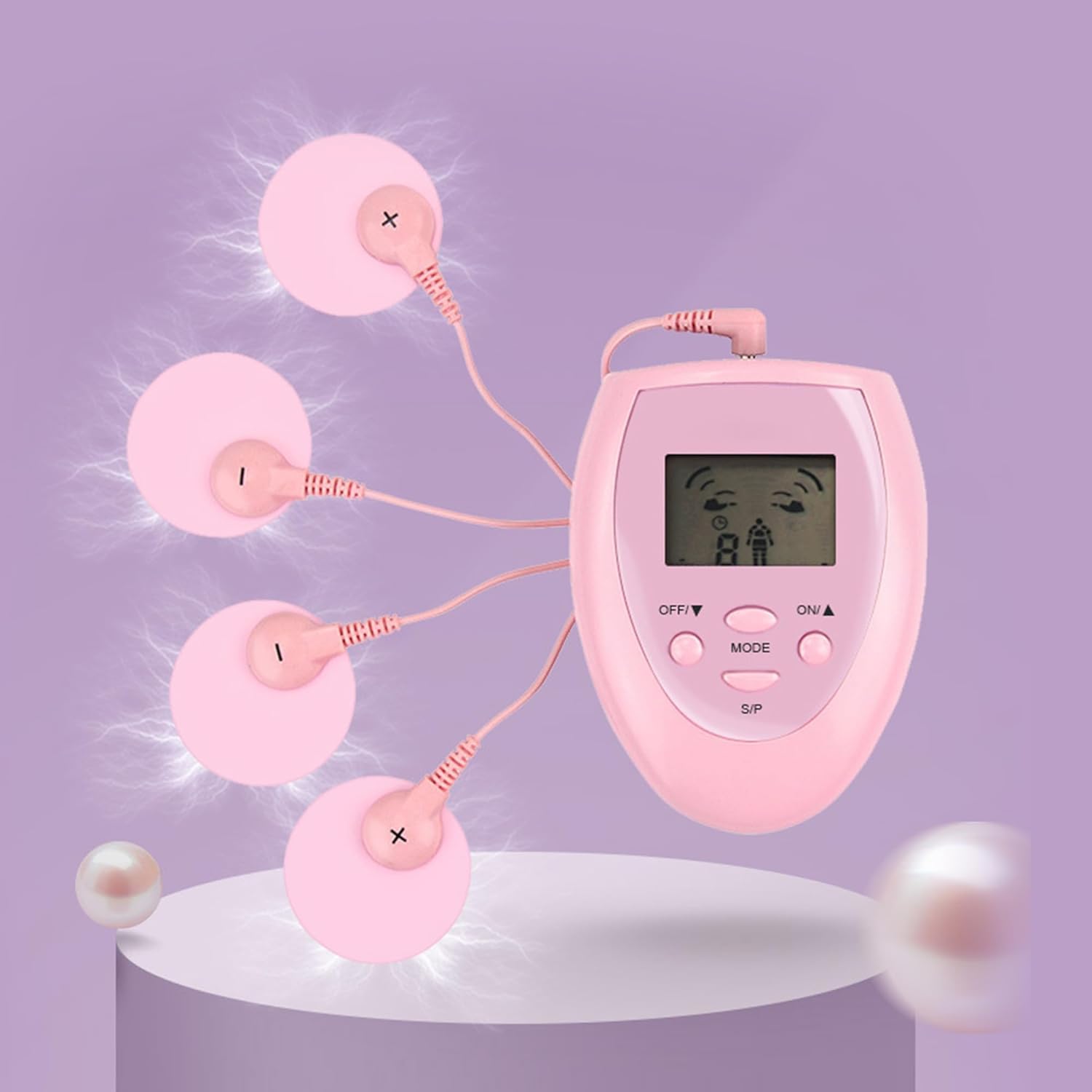 Amazon バイブ 乳首ローター 電池式 強度は調節可能 8種類の電気ショックモード 4つの電極 安全テスト 乳房乳首攻め 乳首開発