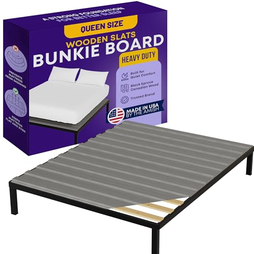 Greaton Wooden Queen Bed Slats with Cover, 3.38-Inch Width