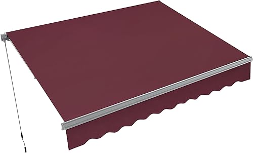 Miniatura 1 de MCombo Toldo de patio de 8 x 7 pies, toldo para toldos retráctiles manuales, 4607 (8 x 7 pies, borgoña)