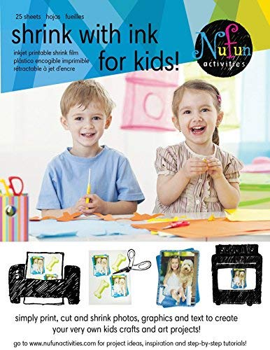 NuFun Shrink with Ink Inkjet Printable Shrink Film Arts &amp; Craft ...