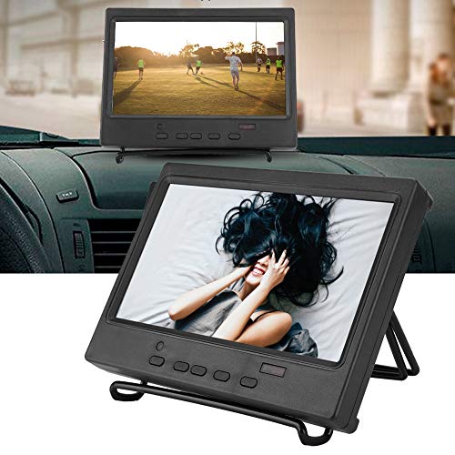 Portable Gaming Monitor,7 Inch 1024x600 16:9 250 cd/m2 Multi-function LCD Display with Bracket for Raspberry Pi, Car Display, CCTV, etc,Support HDMI/VGA/AV Input(UK)