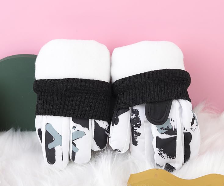 FGSS Gants de ski pour enfants, garçons et filles, gants d'hiver chauds et imperméables, coupe-vent, gants de snowboard pour temps froid
