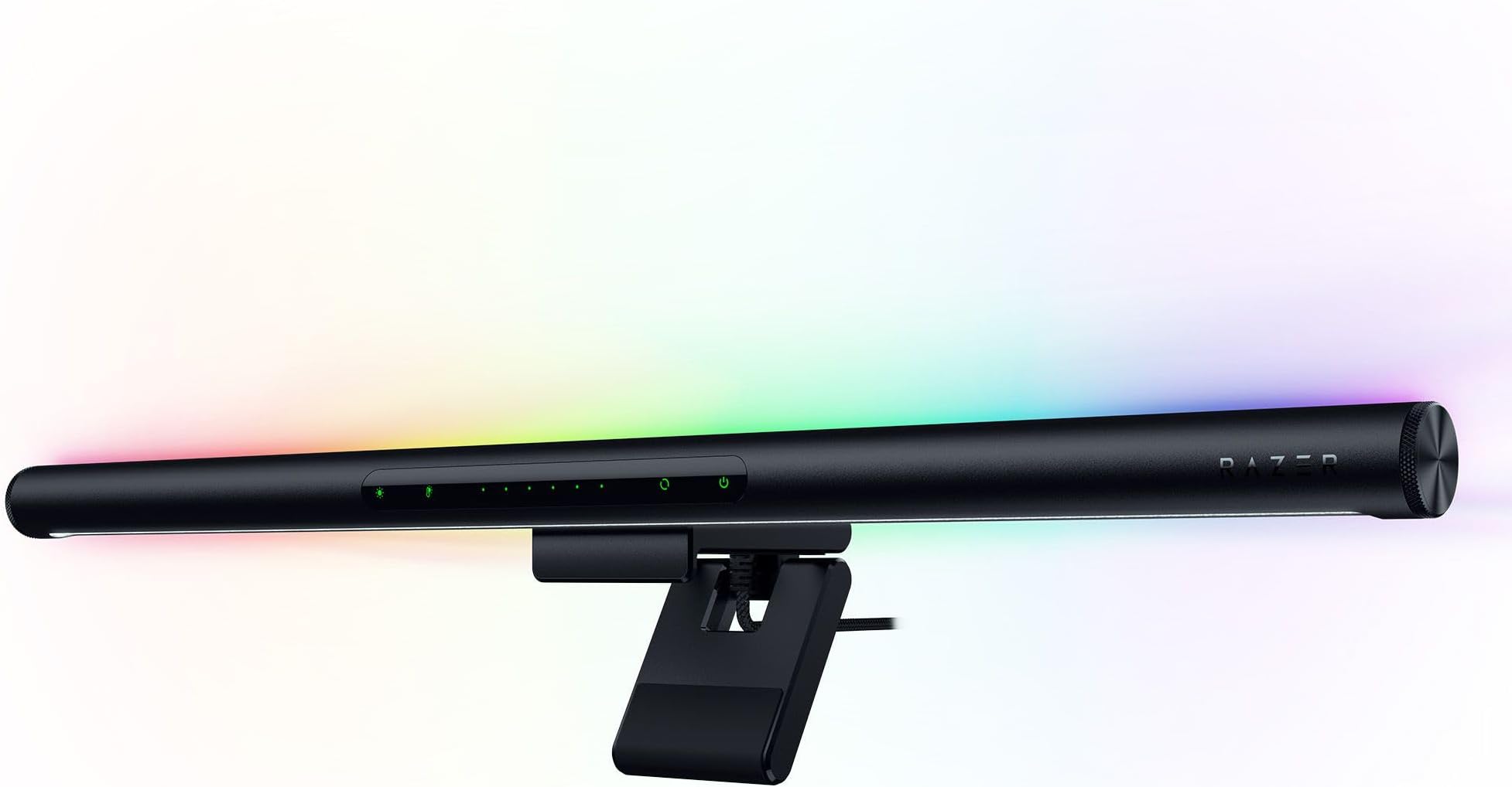 Razer Aether Monitor LED Light Bar: Front & Back Lighting - Wide Natural Illumination - Fits Most Monitor Sizes - Chroma RGB - Works with Alexa, Google Home - Razer Gamer Room App for Unified Control