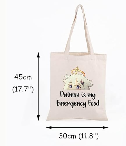 Miniatura 9 de JXGZSO Bolsa de cosméticos inspirada en el anime Paimon is my Emergency Food Traveller Gift Anime Lover Gift, Paimon negro