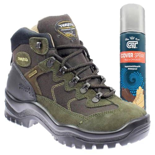 Grisport Botas unisex trekking y ciudad zapatos reforzados impermeables Gritex - antideslizante 4S modelo 2024/25, Oliva Oscuro Y Spray, 39 EU