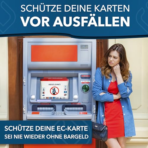 BE-HOLD 10 x Scheckkartenhülle, EC Karten Schutzhülle zum Schutz Ihrer Bankkarten, Kreditkarten usw. für ihre Geldbörse
