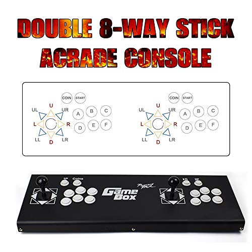 ElementDigital Arcade Game Console 1080P 3D & 2D Games 2260 in 1 Pandora's Box 70 3D Games 2 Players Arcade Machine with Arcade Joystick Support Expand 6000+ Games for PC / Laptop / TV / PS4