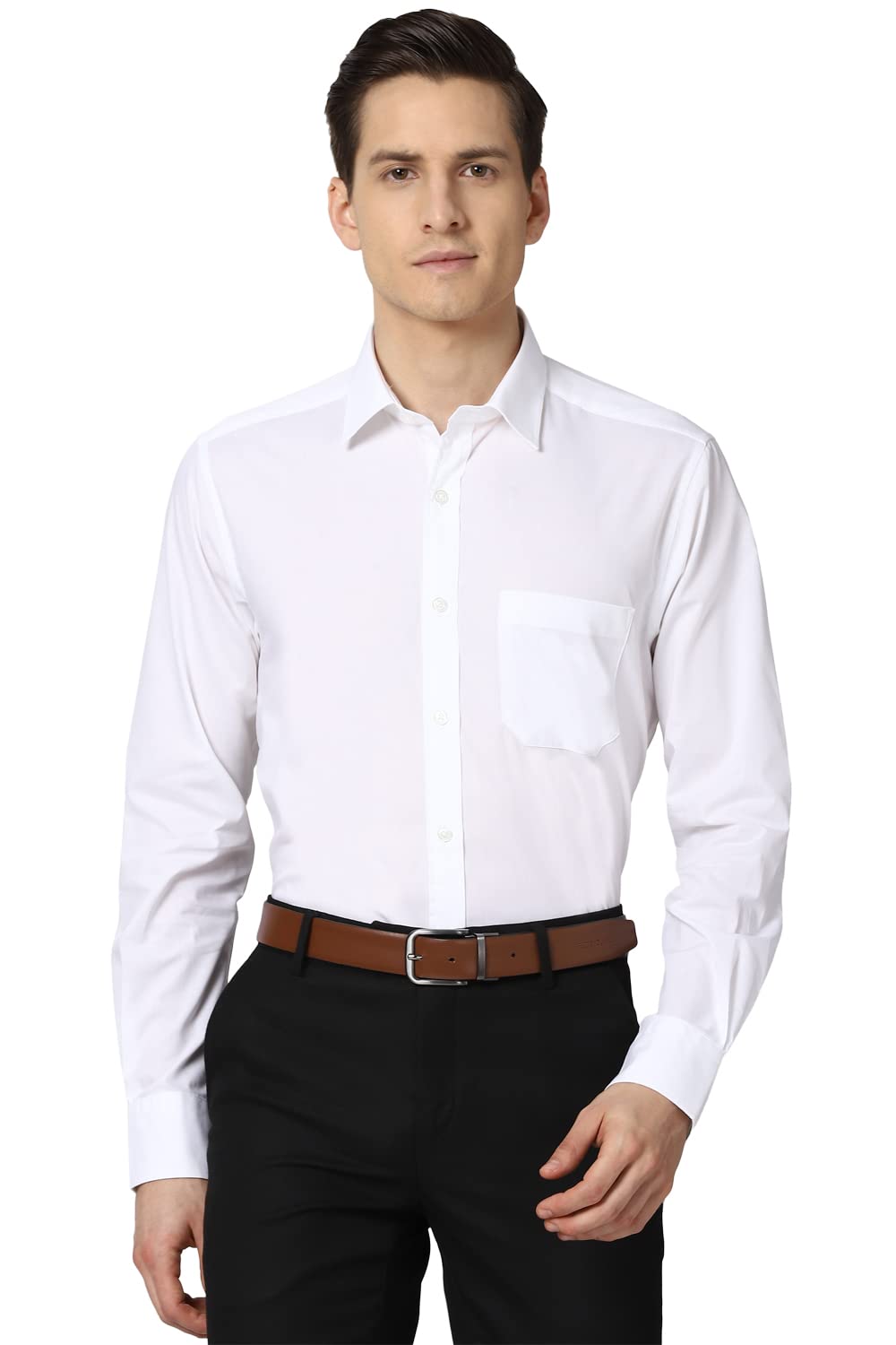 Peter England Men White Full Sleeves Formal Shirt (B09L8H8KF4) Amazon Price History, Amazon Price Tracker