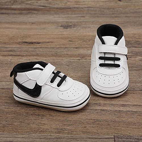 Image of Clowora Unsex Baby Shoes Boys Girls Infant Sneakers Non-Slip Soft Rubber Sole Toddler Crib First Walker Lightweight Shoes