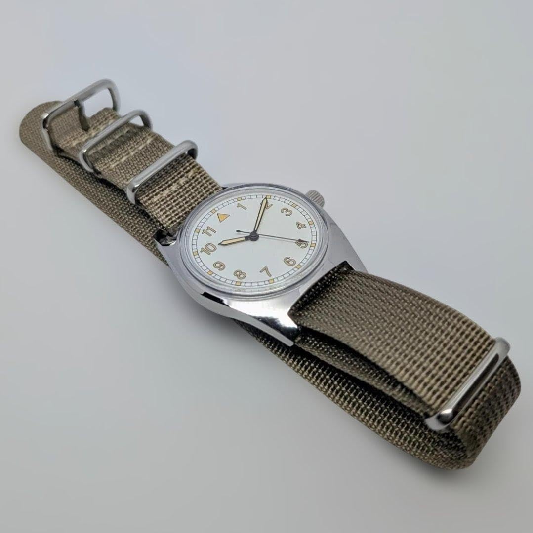 Amazon.co.jp: 手巻き ミリタリーウォッチ 36mm ヴィンテージ 英軍風