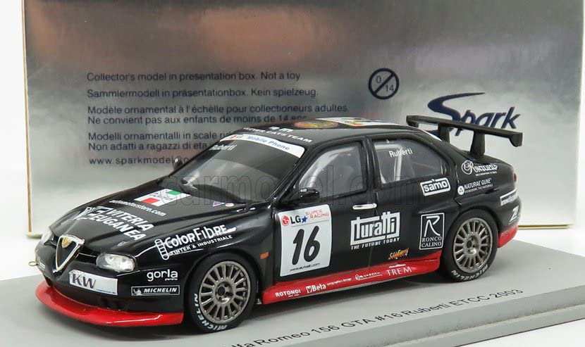 Amazon | スパーク 1/43 アルファロメオ 156 GTA #16 RUBERTI ETCC