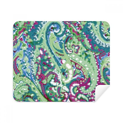 Flower Green s Pattern Cleaning Cloth Screen Cleaner 2pcs Suede Fabric