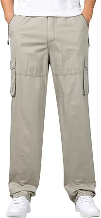 Flexrover Cargo Pants Herren | Ultra Comfort Mit 6 Taschen - Elastische Bund