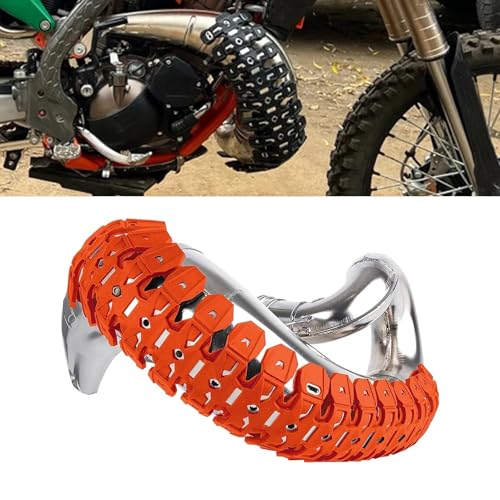 Protector escape moto ajustable de 60 cm para evitar quemaduras e impactos 2