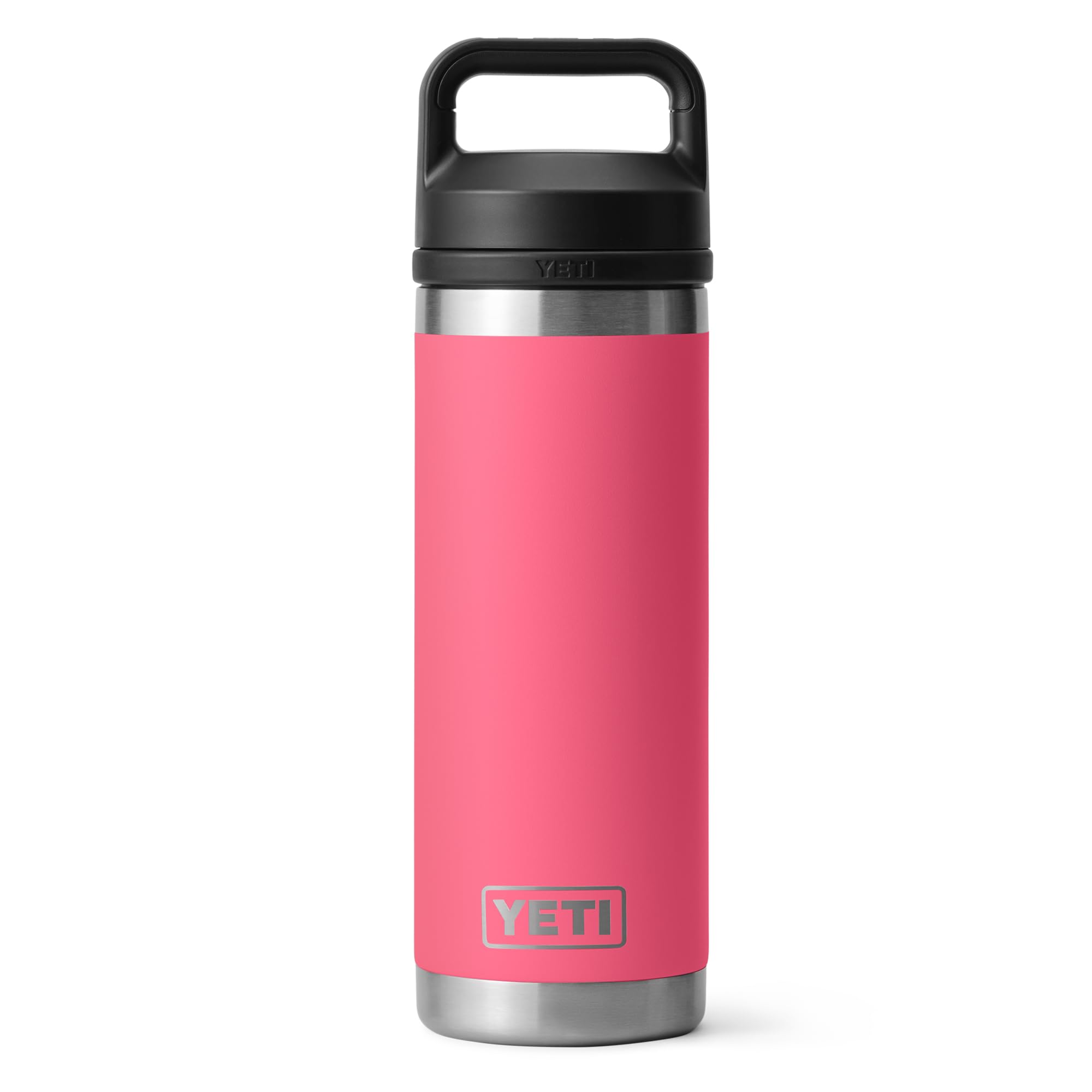 YETI Rambler Bottle Chug, Vacuum Insulated Stainless Steel Bottle with Chug Cap, Tropical Pink, 18 oz (532 ml)
