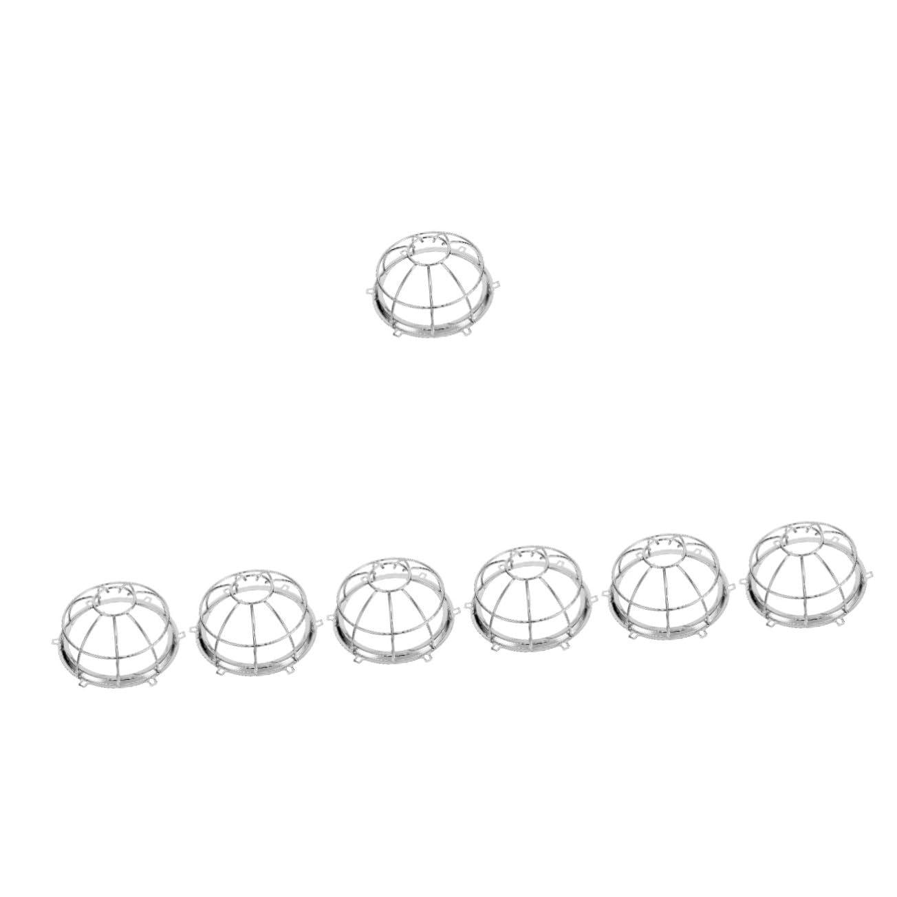 7 Piezas Protector Metálico para Detector Alarma Electrónica Cobertura Resistente para Sistema Supresión Incendios Protector Aspersor Duradero Instalación Sencilla para Edificios y
