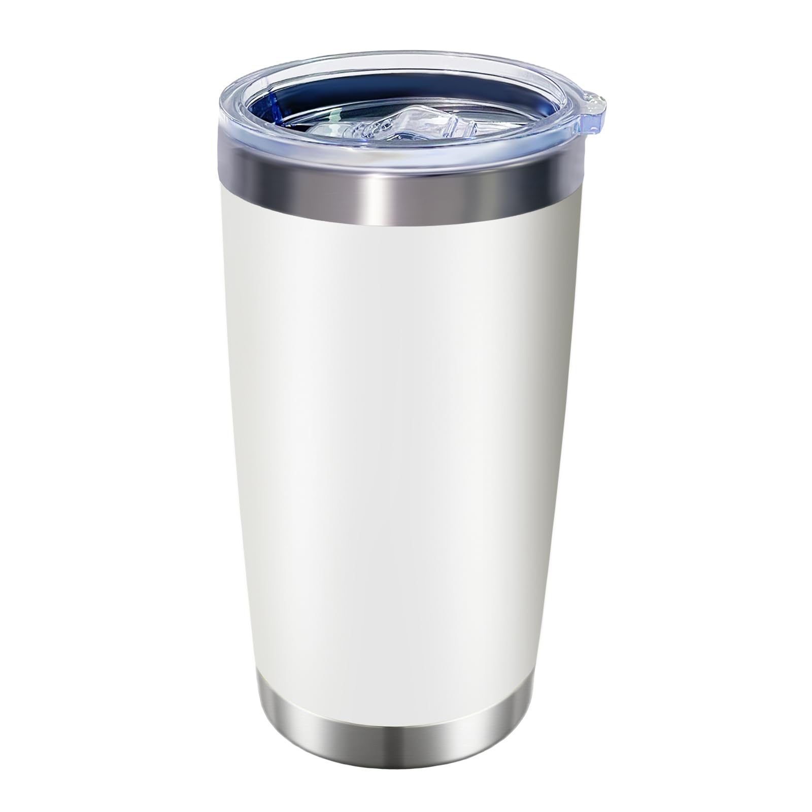 STAINLESS STEEL TUMBLER ホワイト Sロゴ入り Amazon.com: HAOLI 1 Pack 20oz Stainless Steel Tumbler with Lid