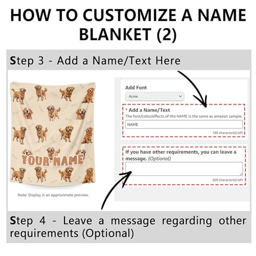 Custom Golden Retriever Blanket for Women, Men - 60x80 Inches Twin Size - Soft Fluffy Cozy Blankets Gift - Beige Cute Blanket for Bed, Sofa, Winter