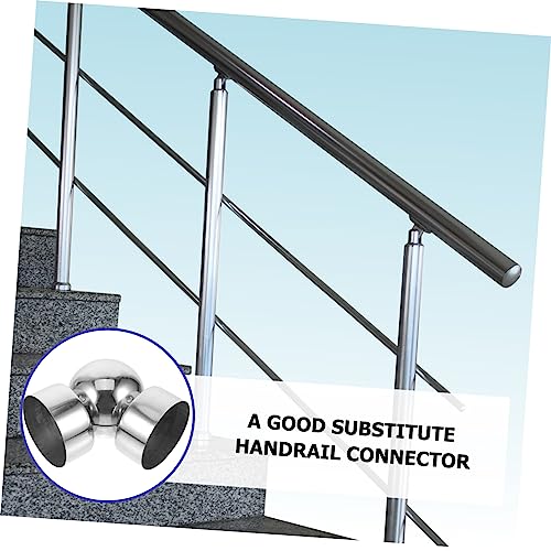 Conector de pasamanos inoxidable y extensión ajustable para barandilla 4