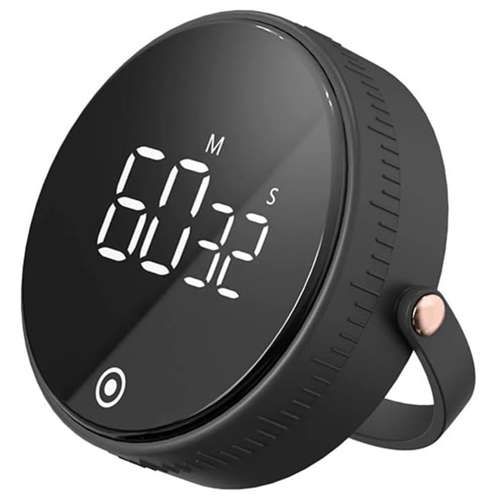 Aputue Digital Kitchen Timers, Volume Adjustable, Digital Timer Suit for Baking Studying Teaching, 3 Volume Modes Visual Large LED Display Magnetic Countdown Timer for Classroom Cooking