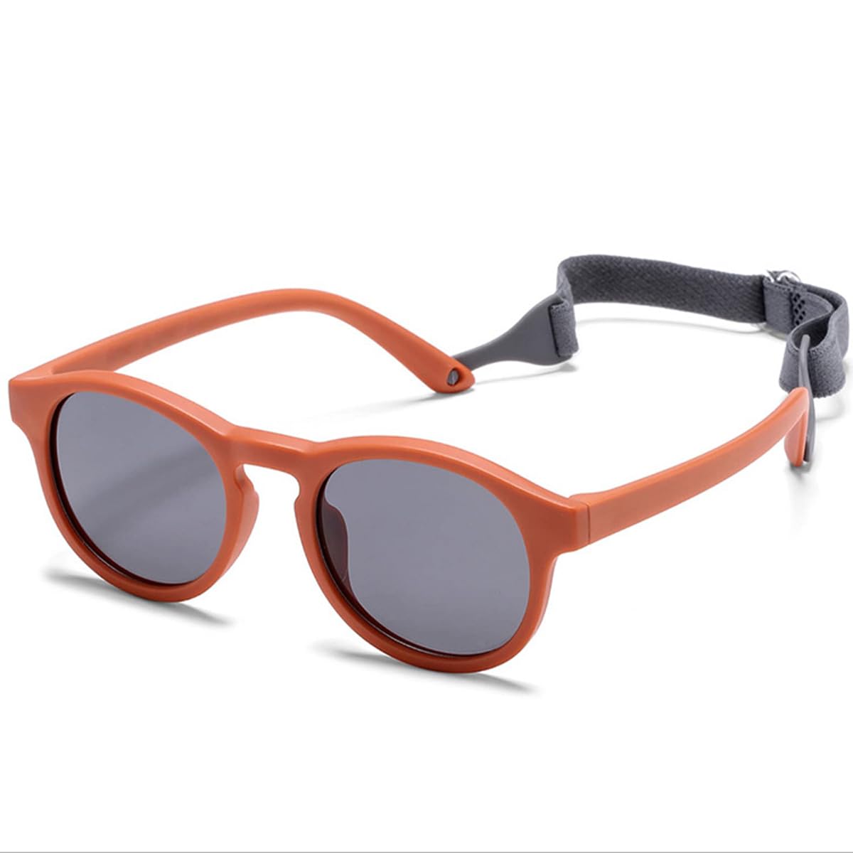 iNszkoos Flexible Polarized Baby Sunglass with Strap Adjustable, Infant Outdoor Sunshade UV 400 Protection Soft Silicone Frame Baby Sunglasses for 0-36 Months Toddler Newborn Boys Girls — view 9