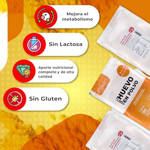 Eipulver aus Freilandeiern (1 kg) | Pasteurisiertes Vollei Pulver | Ohne Zusatzstoffe | Glutenfrei & laktosefrei | Vakuumverpackung im Zip-Beutel