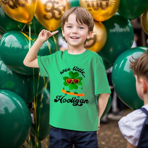 Kids Funny St Patrick's Day Tshirt Boys T-Shirt Clothes Girls St Patricks Lucky Tees Outfit 2-8 Years2