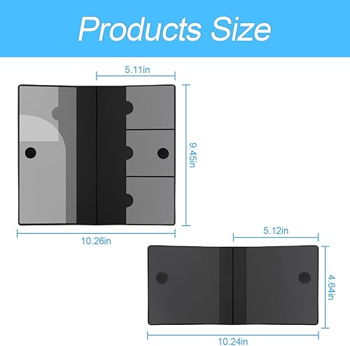 Miniatura 9 de Blilo Soporte de cuero para registro de automóvil y documentos de seguro, organizador de cartera para guanteras de vehículo para tarjetas,