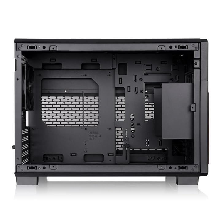 Image of Thermaltake TR200 WS; Micro Chassis; Wood Front Trim; mATX /mITX Support; 360mm Radiator Support; 365mm GPU Clearance; 175mm Air Cooler Clearance; 5.25 inch Bay Support; Black; CA-11L-00S1NN-WS