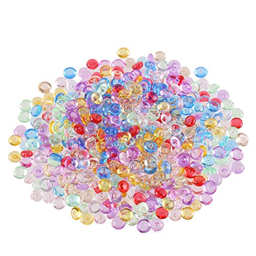 CCINEE 45 Grams Fishbowl Beads Plastic Vase Filler Beads Small Slime Beads for Crunchy Slime Making DIY Projects and Crafts Supplies Mixed Color