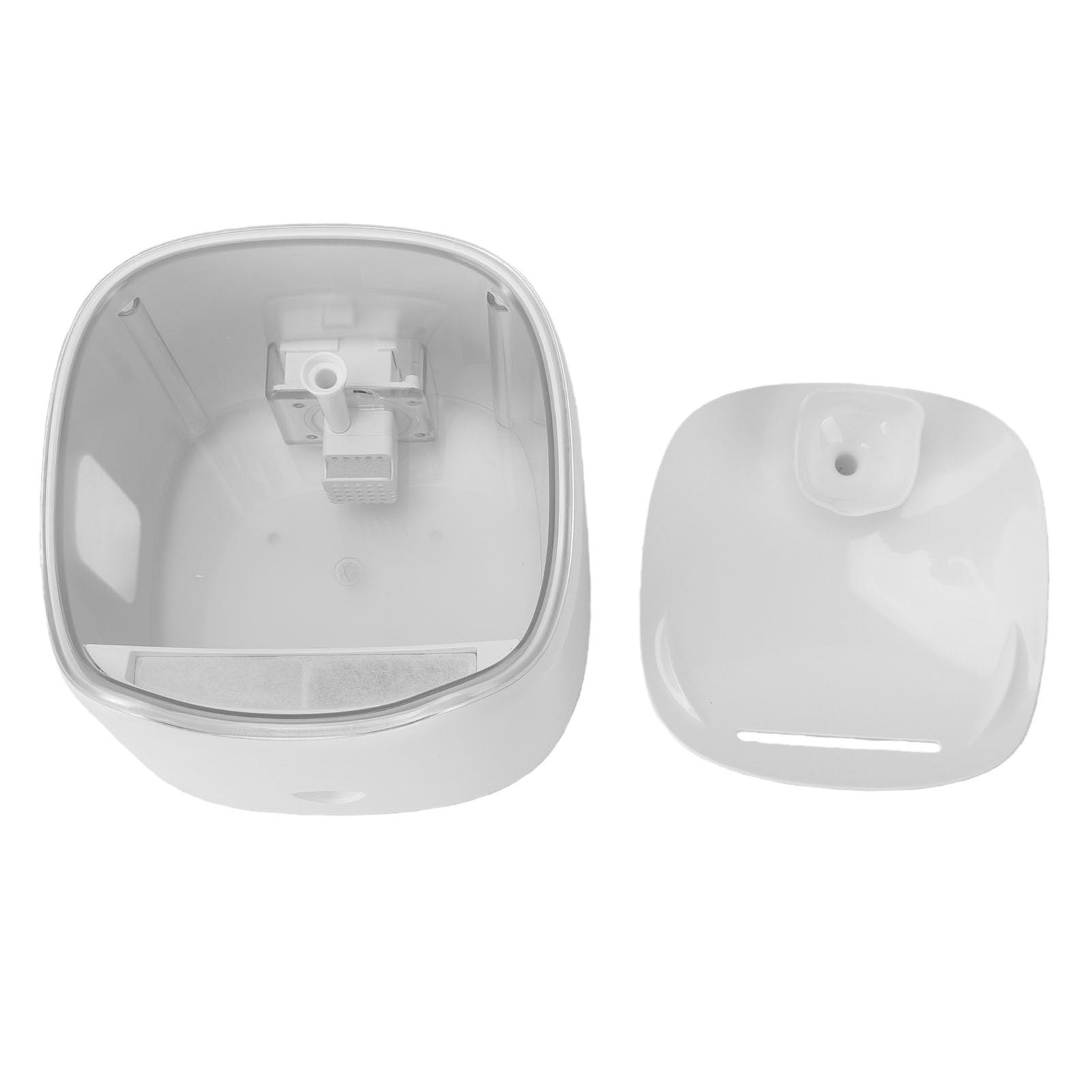 Generic Fuente de Agua para Gatos Silenciosa con Energía Solar, Dispensador de Agua para Perros de 1,8 L para Múltiples Mascotas, Material de Silicona Monocristalina ABS Seguro