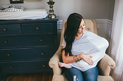 Baby Car Seat Cover Canopy And Nursing Cover Multi-Use Stretchy 3 In 1 Gift "Summit" By Copper Pearl #TOP1