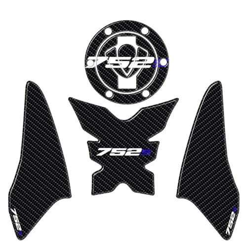 Pegatina fibra carbono Benelli 752 S protector de depósito