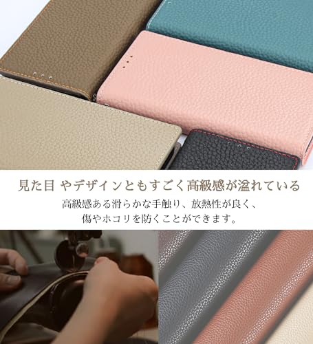 CLICSUN iPhone16e 対応ケース 高級牛本革ケース 手帳型 アイフォン16e 対応 カバー 本革 レザー いPhone16e カバー スタンド機能 ストラップ付き マグネット式 カードポケット ブルー×グレー