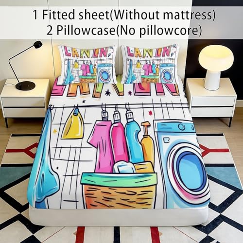 Drap housse microfibre original imprimé 3D, une idée cadeau chambre parfaite - 3