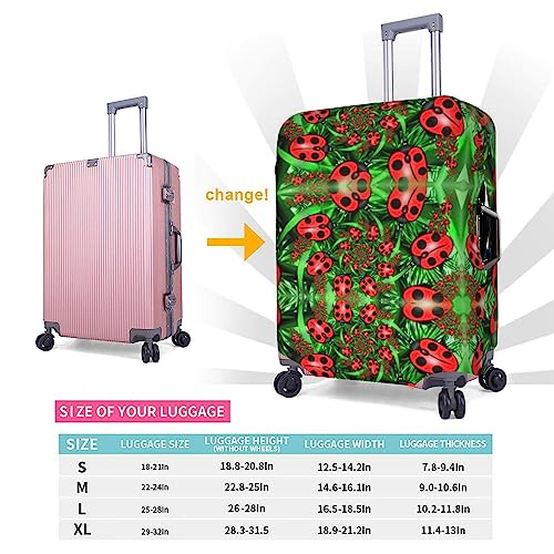 Housse de valise rouge de 45 à 81 cm lavable avec fermeture éclair
