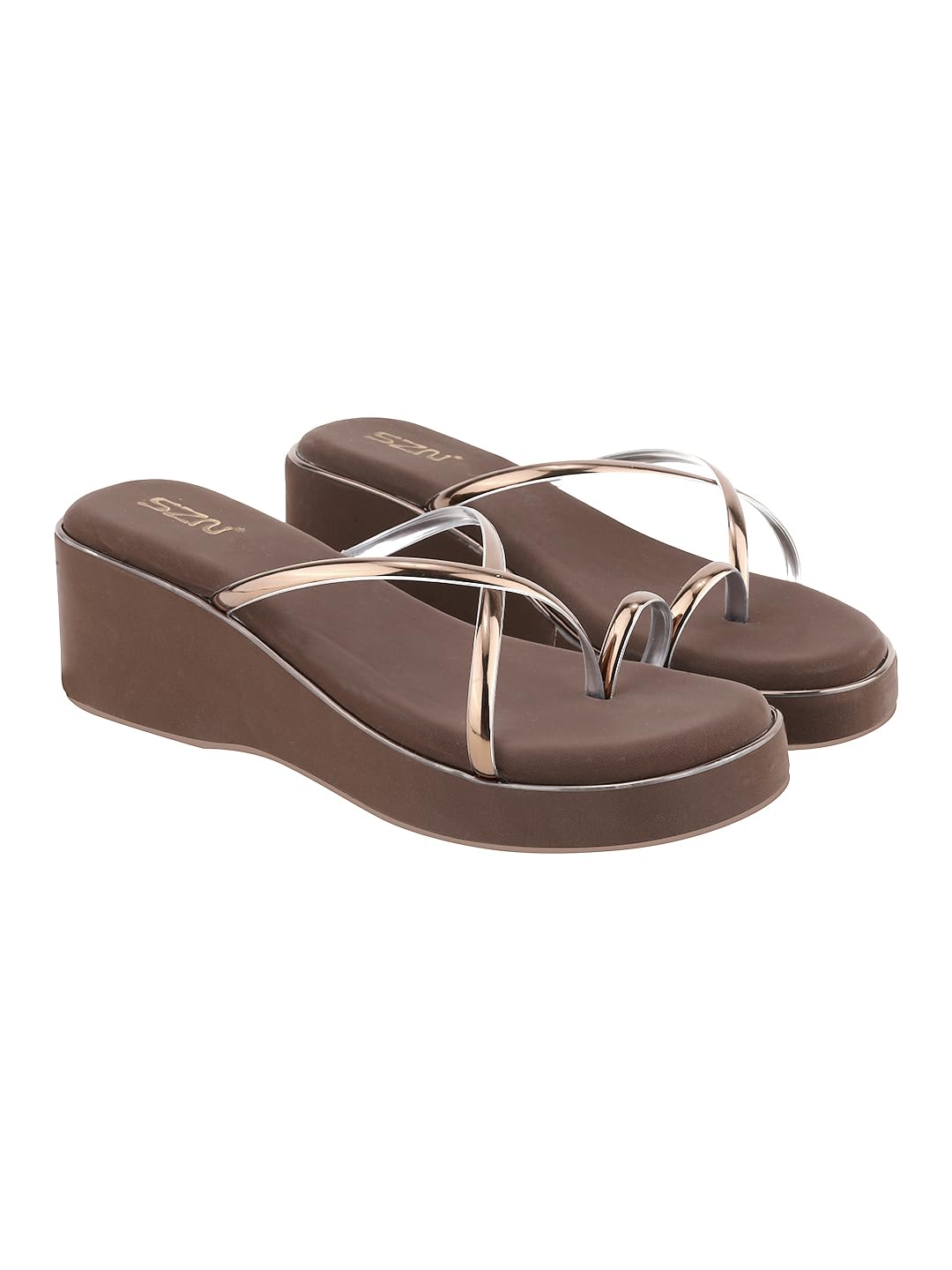 Women's Wedges Heel Sandals | Slip-On Mid Heel Fashion Sandals | Lightweight Casual & Office Footwear-image-15