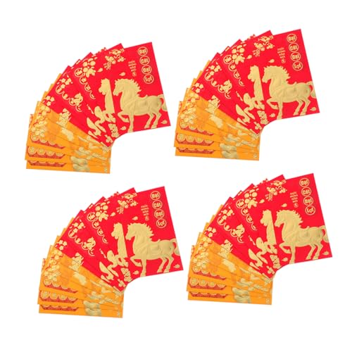 GRADENEVE 48個 語 年 封筒 - 2026 お金 バオ 封筒 - 用 語 旧 年