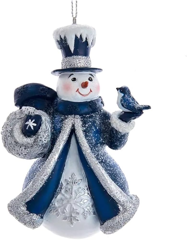 Amazon.co.jp: The Bridge Collection ブルー&シルバー 雪だるま