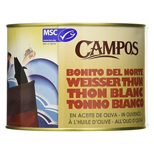 Campos Conserva De Bonito Del Norte De Pesca Certificada Msc En Aceite De Oliva, 1730 g