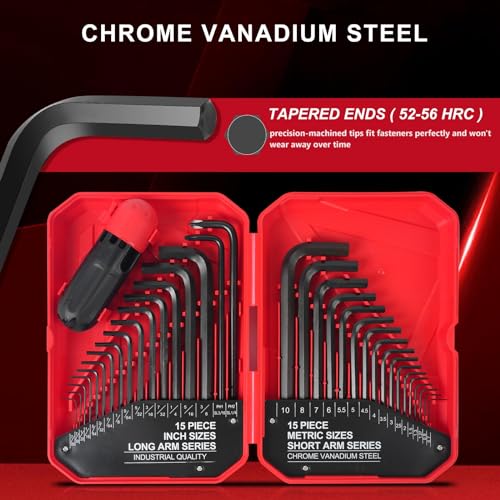 Lozagu LOZ-N35 35-Piece Allen Wrench Sets Metric And Standard Hex Key Set thumb #4