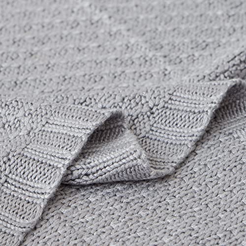 Image of NTBAY Rayon Derived from Bamboo Toddler Blanket, 30 x 40, Sliver Grey