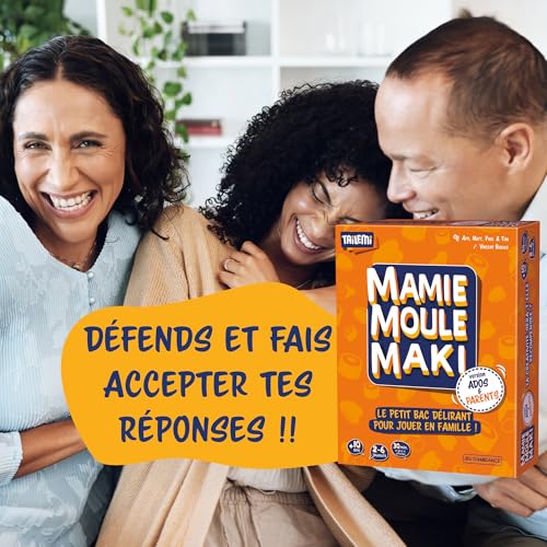 Mamie Moule Maki Version Ados et Parents - Jeu de société à partir de 10 Ans - Petit Bac revisité idéal pour Jouer avec Les Plus Jeunes - 2 à 6 Joueurs