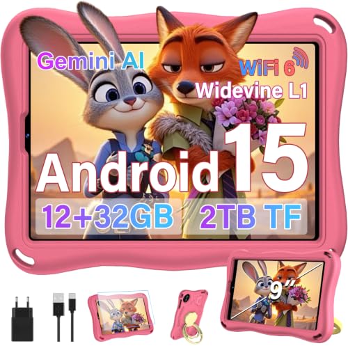 SUAAT 2026 Tablet 9 Zoll Android 15 Octa Core Tablet mit 32 GB ROM + 2 TB TF | 5G + 2,4G WiFi |GMS| Bluetooth 5.0 |8 MP + 5 MP… – Ansicht 1