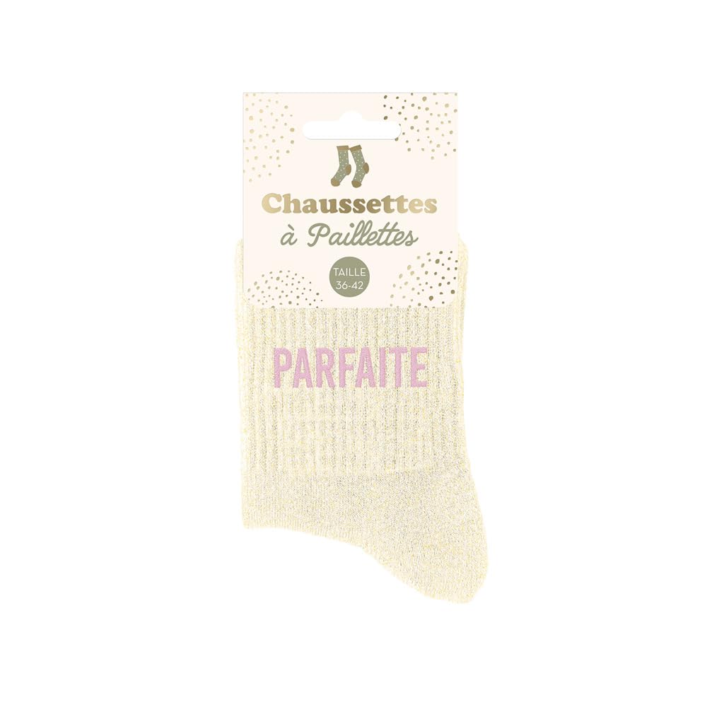 STC - PAIR OF PERFECT GLITTER SOCKS WOMEN, Multicolored, One size